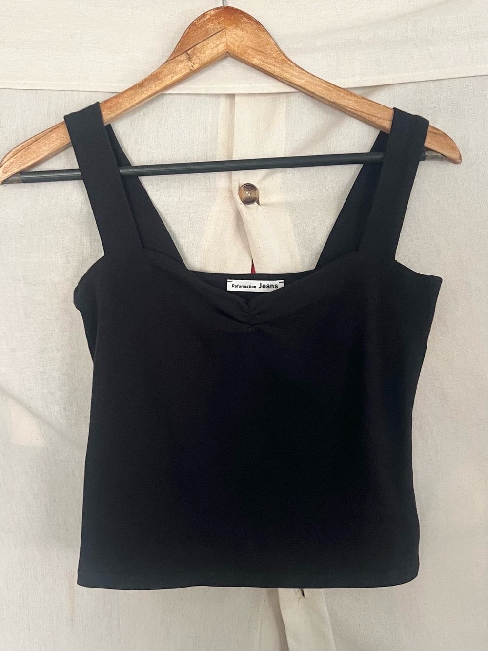 Reformation Black Knit Tank Top